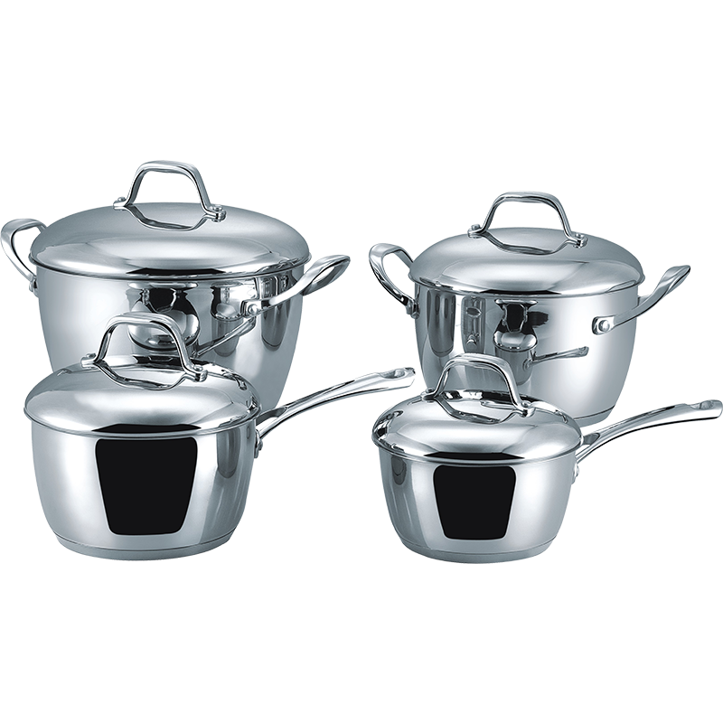 Stainless Steel 8-Piece Cookware Set
