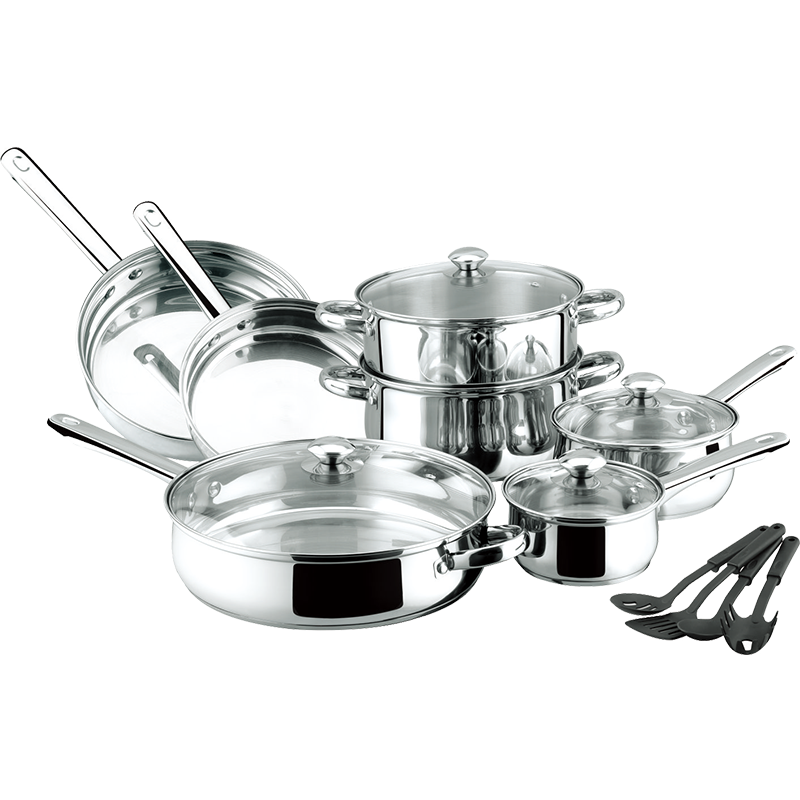 Stainless Steel 15-Piece Cookware Set