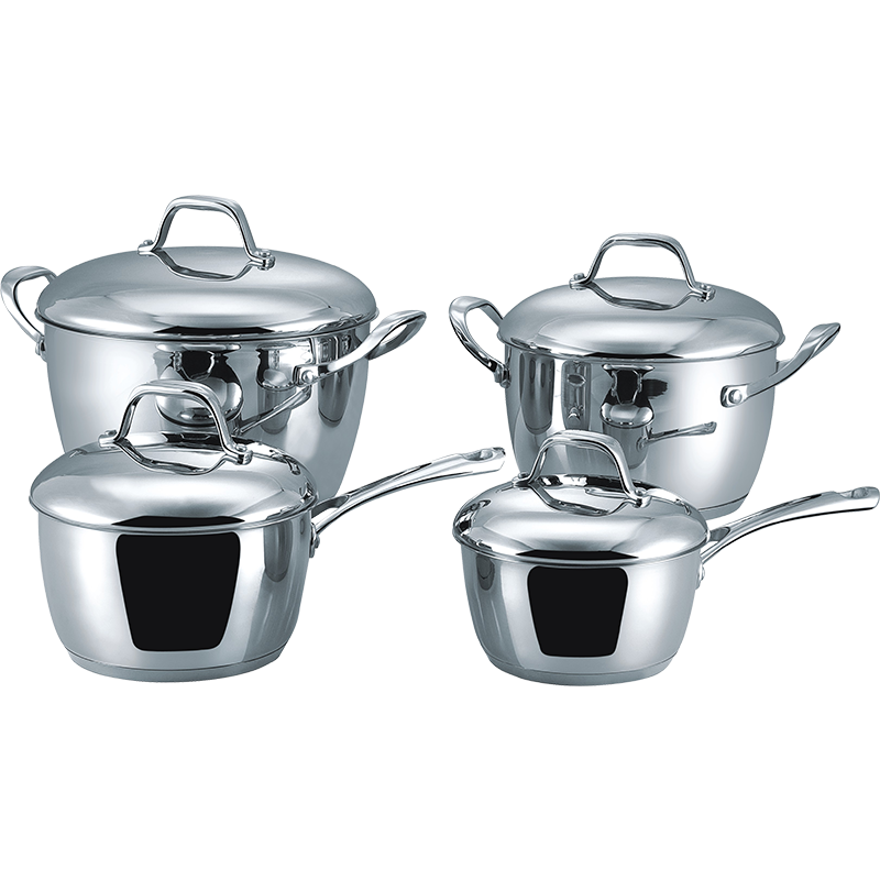 Stainless Steel 8-Piece Cookware Set